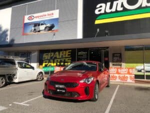 Ultra Vision LED Light Bar on Road Vehicle